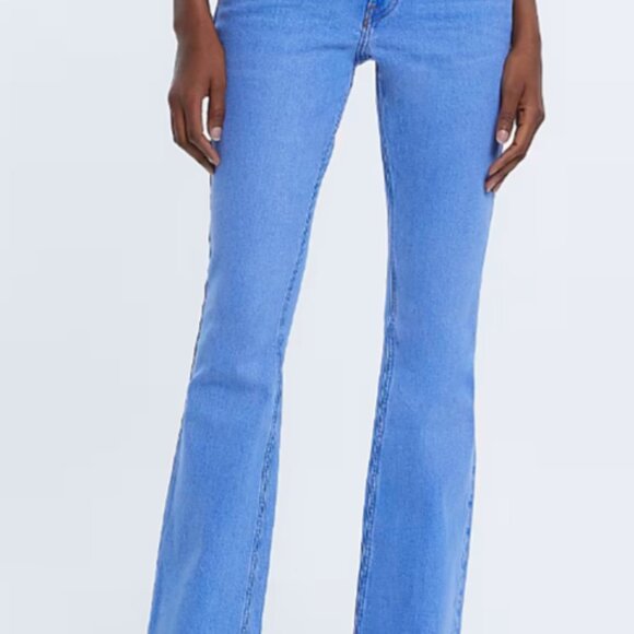 Blue high waisted flared jeans - Picture 1 of 4